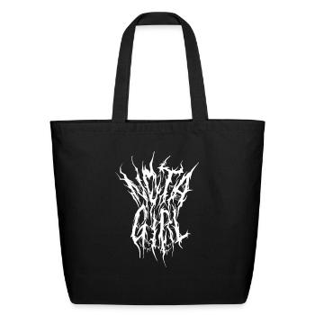 Not a Girl - Eco-Friendly Cotton Tote - black - Front