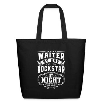 Waiter Profession Cocktail - Eco-Friendly Cotton Tote - black - Front