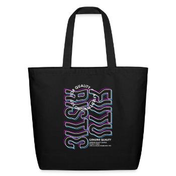 Futuristic Streetwear - Eco-Friendly Cotton Tote - black - Front