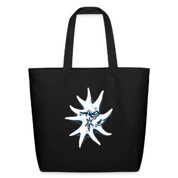 A starfish ink drawing - Eco-Friendly Cotton Tote - black - Front
