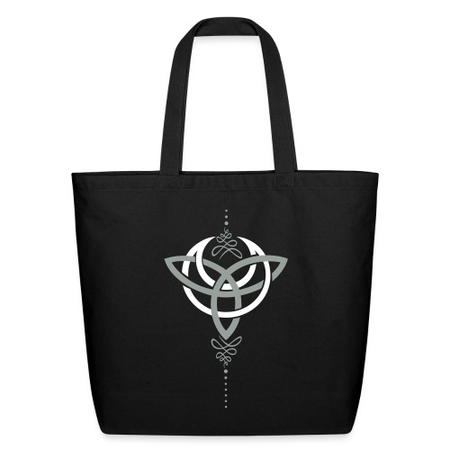 Celtic moon, crescent moon with Trinity symbol. - Eco-Friendly Cotton Tote