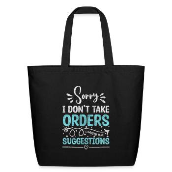 Waiter Professional Drinks Gastro - Eco-Friendly Cotton Tote - black - Front