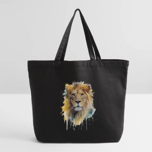 Watercolor Lion Portrait - Eco-Friendly Cotton Tote