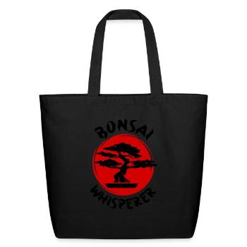 Bonsai Whisperer - Eco-Friendly Cotton Tote - black - Front