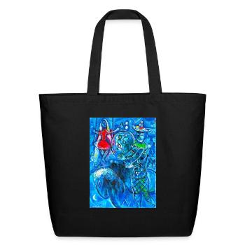 marc chagall - Eco-Friendly Cotton Tote - black - Front