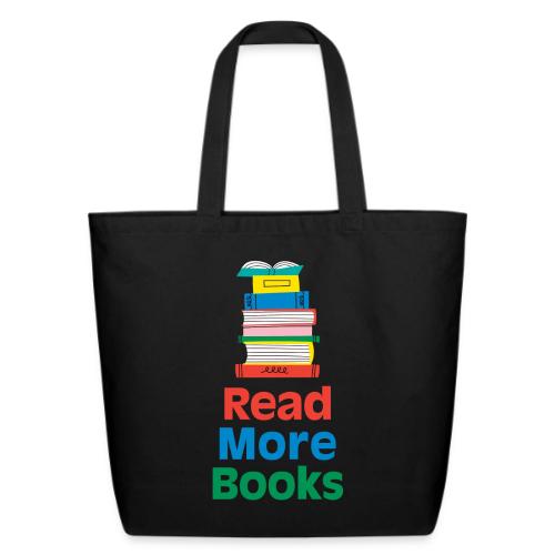 Read More Books Stacked - Eco-Friendly Cotton Tote