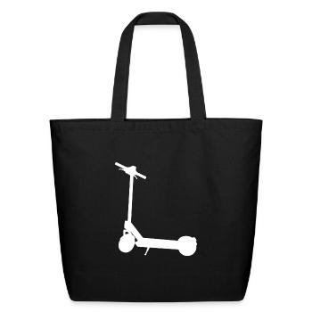 e Scooter electric scooter - Eco-Friendly Cotton Tote - black - Front