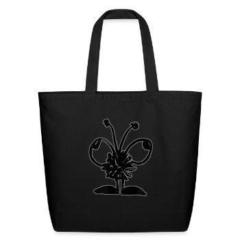 Cute Funny Monster Apparel - Eco-Friendly Cotton Tote - black - Front