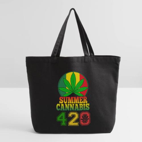 Enjoyable 420 Summer Smoker Weed Marijuana Design - Eco-Friendly Cotton Tote