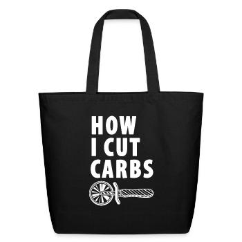 How I Cut Carbs - Eco-Friendly Cotton Tote - black - Front