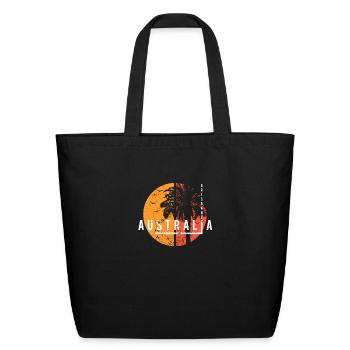 Artistic Brisbane Australia Cool Vacation - Eco-Friendly Cotton Tote - black - Front