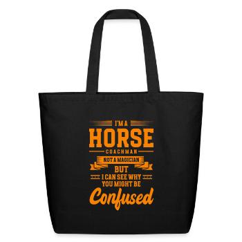 Carrosse Carter Old School - Sac fourre-tout en coton naturel - noir - Devant