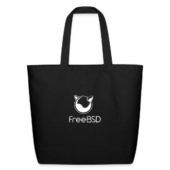 FreeBSD - Eco-Friendly Cotton Tote - black - Front