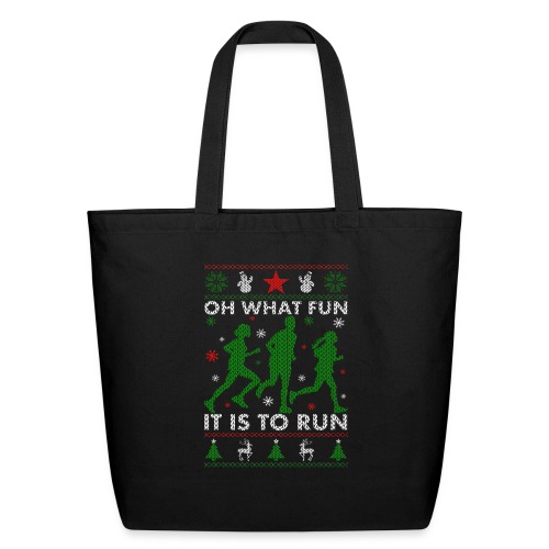 Oh What Fun It Is To Run - Eco-Friendly Cotton Tote