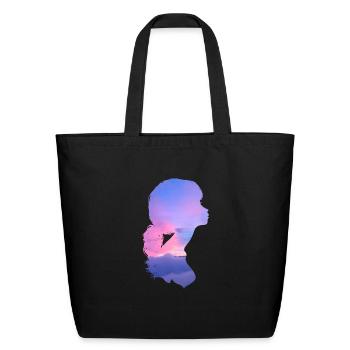 Girl - Eco-Friendly Cotton Tote - black - Front