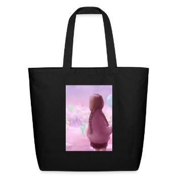 Search for a friend - Eco-Friendly Cotton Tote - black - Front