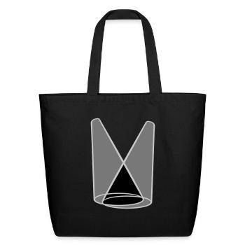 stage 2 spotlight light - Eco-Friendly Cotton Tote - black - Front
