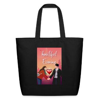BEAUTIFUL EVENING - Eco-Friendly Cotton Tote - black - Front