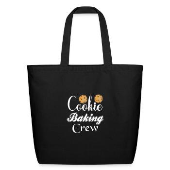 Cookie Baking Crew 2 - Eco-Friendly Cotton Tote - black - Front