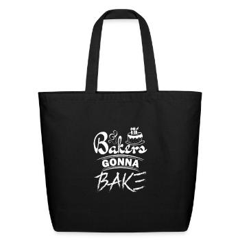 Baker 6 - Eco-Friendly Cotton Tote - black - Front
