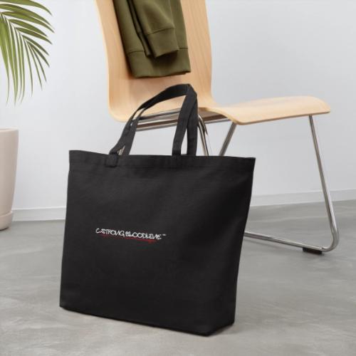 C.Strong Bloodline Logo (White) - Eco-Friendly Cotton Tote