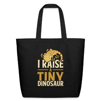 Gecko Pet - Eco-Friendly Cotton Tote - black - Front