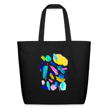 Abstract Lipsticks - Eco-Friendly Cotton Tote - black - Front