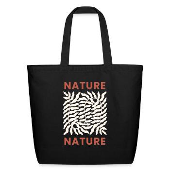 Nature Abstract - Eco-Friendly Cotton Tote - black - Front