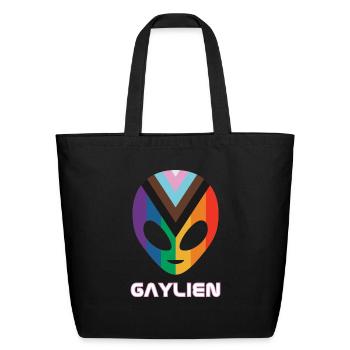 Gaylien aka Gay Alien - Eco-Friendly Cotton Tote - black - Front