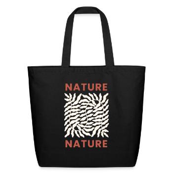Nature Abstract - Eco-Friendly Cotton Tote - black - Front