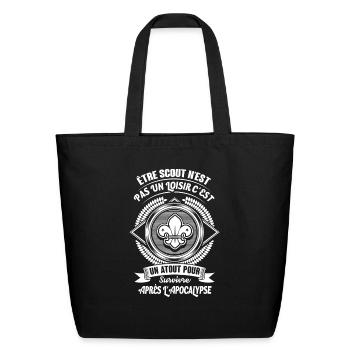 Being a Scout is not a hobby - Eco-Friendly Cotton Tote - black - Front
