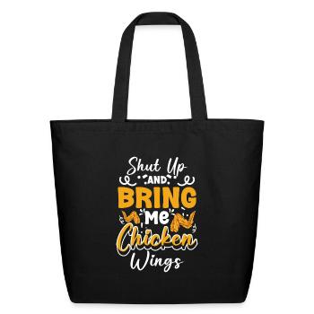 Buffet Counter Meal Gourmets - Eco-Friendly Cotton Tote - black - Front