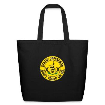 unied stes of amica - Eco-Friendly Cotton Tote - black - Front