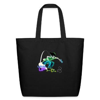 Améliorez votre inspiration - Sac fourre-tout en coton naturel - noir - Devant