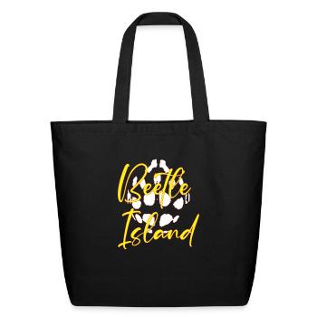 Beetle island - Eco-Friendly Cotton Tote - black - Front