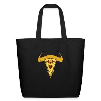 Slice Of Hell - Eco-Friendly Cotton Tote - black - Front