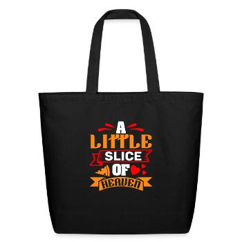 A Little Slice Of Heaven - Eco-Friendly Cotton Tote - black - Front