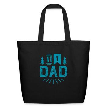 "Dapper Dad Designs for Every Occasion - Eco-Friendly Cotton Tote - black - Front
