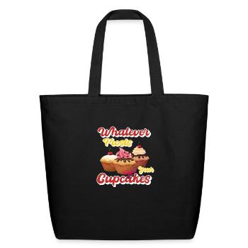 Whatever frosts your Cupcakes. - Eco-Friendly Cotton Tote - black - Front