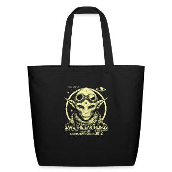 Futuristic Alien Hybrid - Eco-Friendly Cotton Tote - black - Front