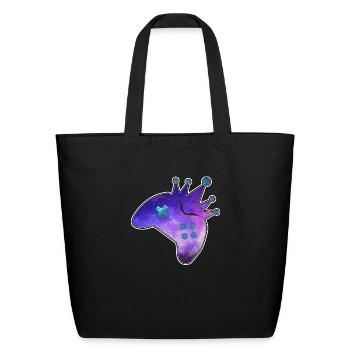 Split Screen Nebula - Eco-Friendly Cotton Tote - black - Front