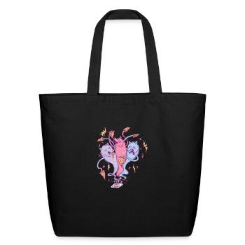 Hungry as a wolf - Eco-Friendly Cotton Tote - black - Front