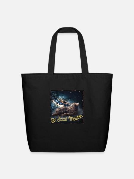 Sir Iccat Mewton - Eco-Friendly Cotton Tote - black
