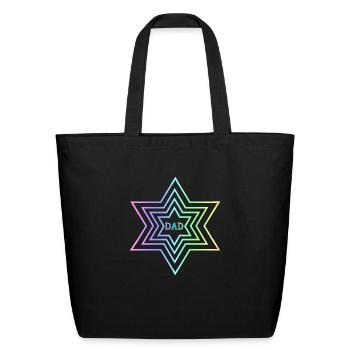 Superstar Dad - Eco-Friendly Cotton Tote - black - Front