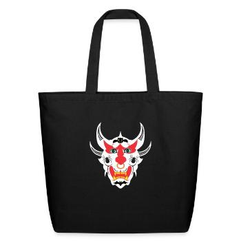 Horned Vampire - Eco-Friendly Cotton Tote - black - Front