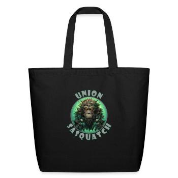 Union Sasquatch - Eco-Friendly Cotton Tote - black - Front