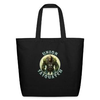 Union Sasquatch - Eco-Friendly Cotton Tote - black - Front