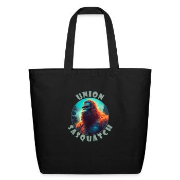 Union Sasquatch - Eco-Friendly Cotton Tote - black - Front