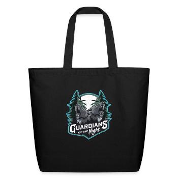 Guardians of the Night Design - Eco-Friendly Cotton Tote - black - Front