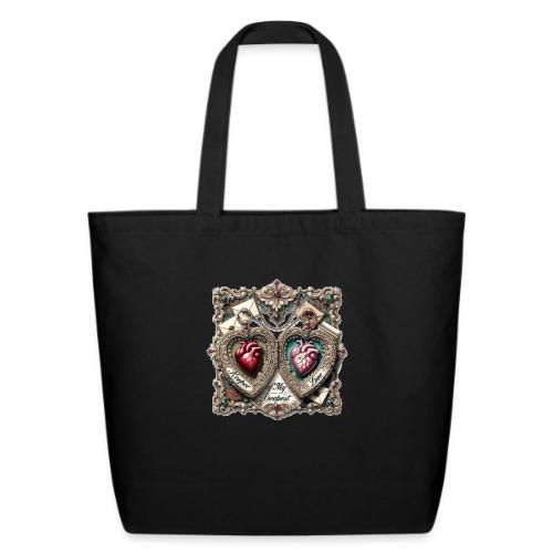 Keeper of My Deepest Love Victorian Locket T-Shirt - Eco-Friendly Cotton Tote